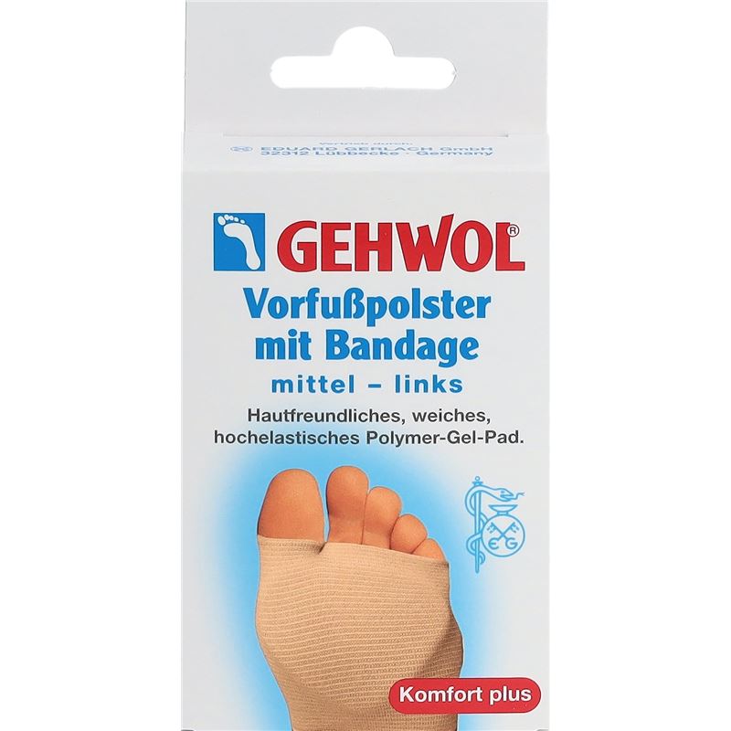 GEHWOL Vorfusspolster mit Bandage mittel links