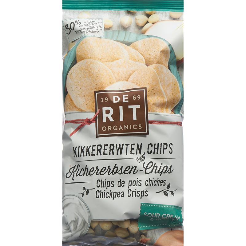 DE RIT Kichererbsen-Chips Sour Cream Oni Bio 75 g