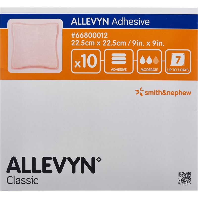 ALLEVYN ADHESIVE Wundverband 22.5x22.5cm 10 Stk