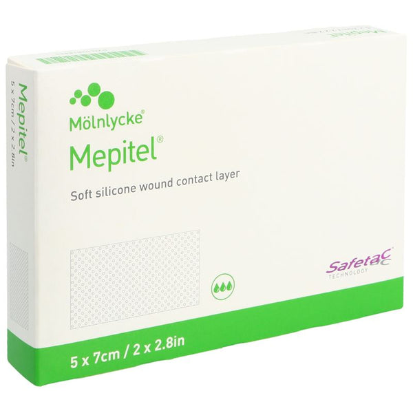 MEPITEL Wundauflage 5x7cm Silik 5 Stk
