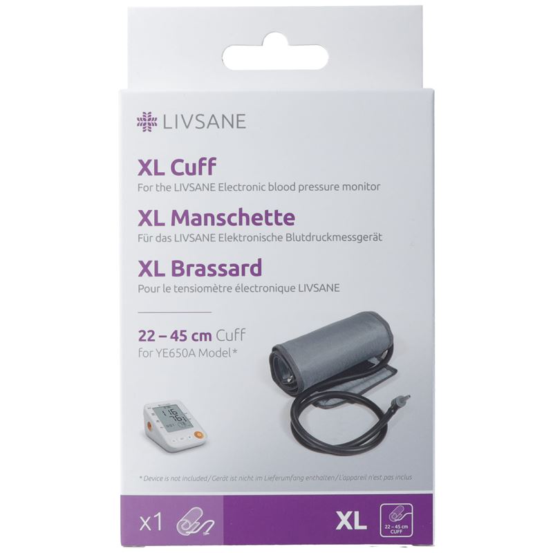 LIVSANE Manschette XL 22-45cm zu Blutdruckm YE650A