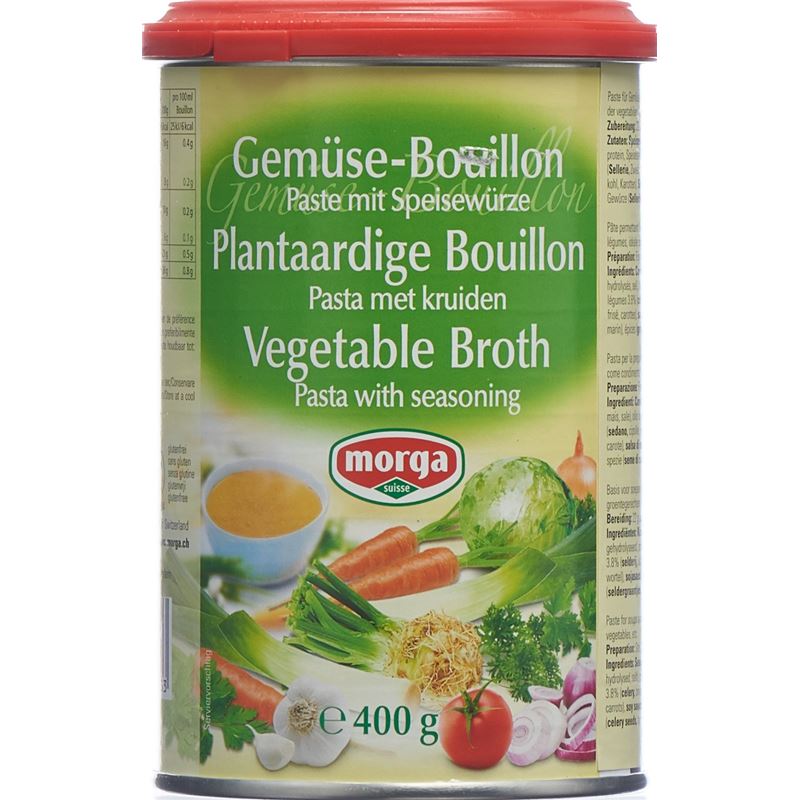 MORGA Gemüse Bouillon Paste mit Speisewürze 400 g