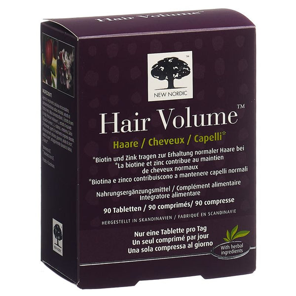 NEW NORDIC Hair Volume Tabl 90 Stk