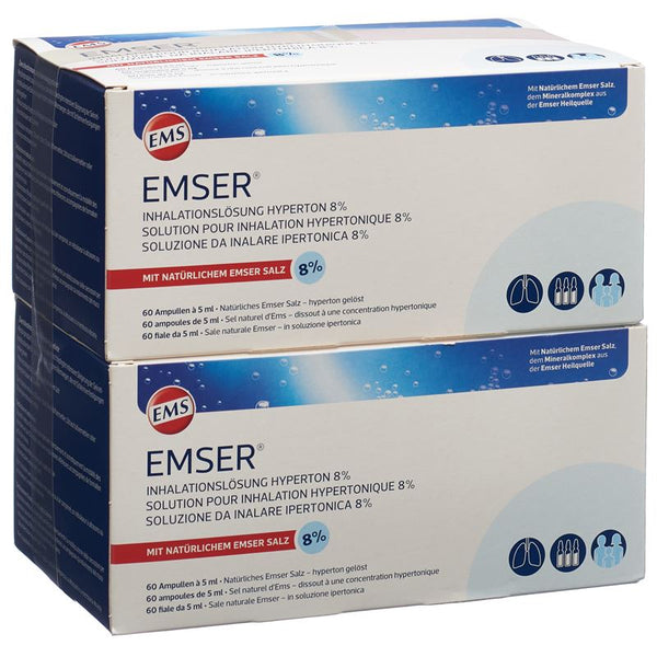 EMSER Inhalationslösung 8 % hyperton 120 Amp 5 ml