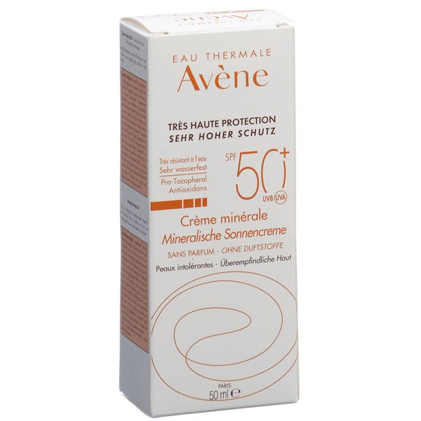 AVENE SUN Mineralische Sonnencreme SPF 50+ 50 ml