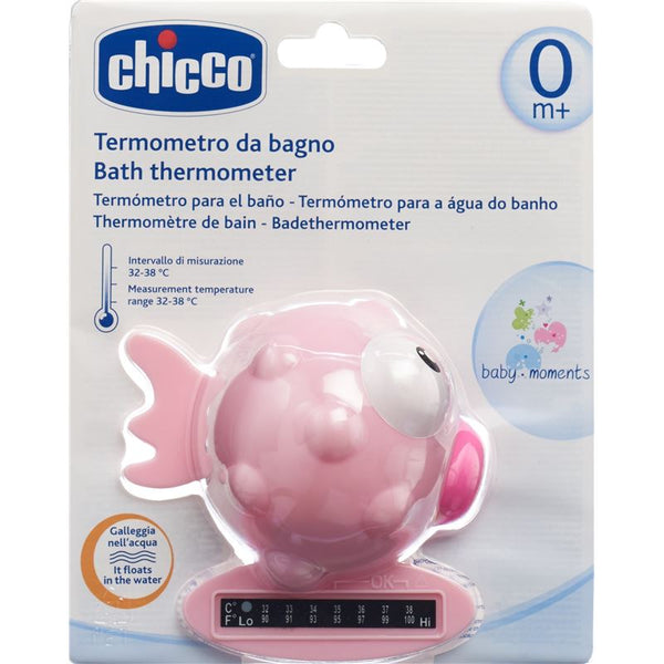 CHICCO Badethermometer Globe Fish pink 0m+