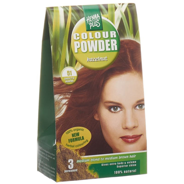 HENNA PLUS Colour Powder 51 haselnuss 100 g