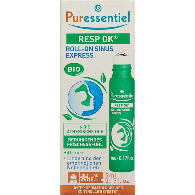 PURESSENTIEL Atemwege Sinus Roll-on 5 ml