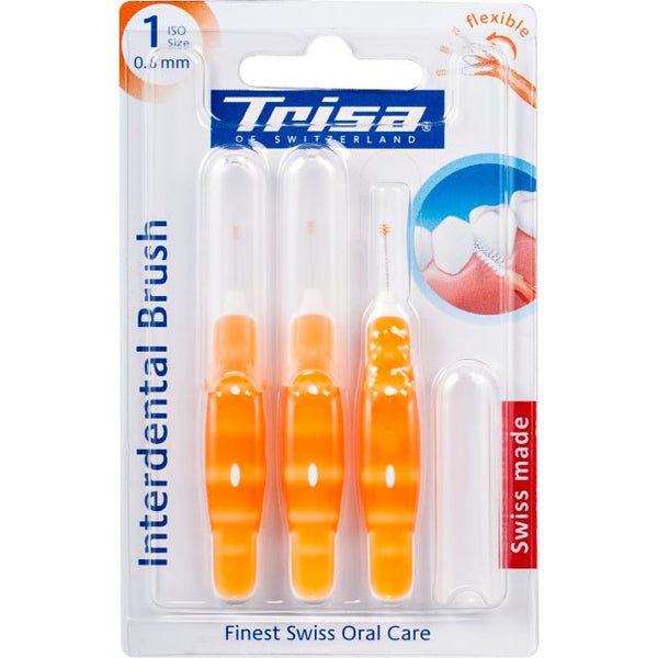 TRISA Interdental Brush ISO 1 0.8mm 3 Stk