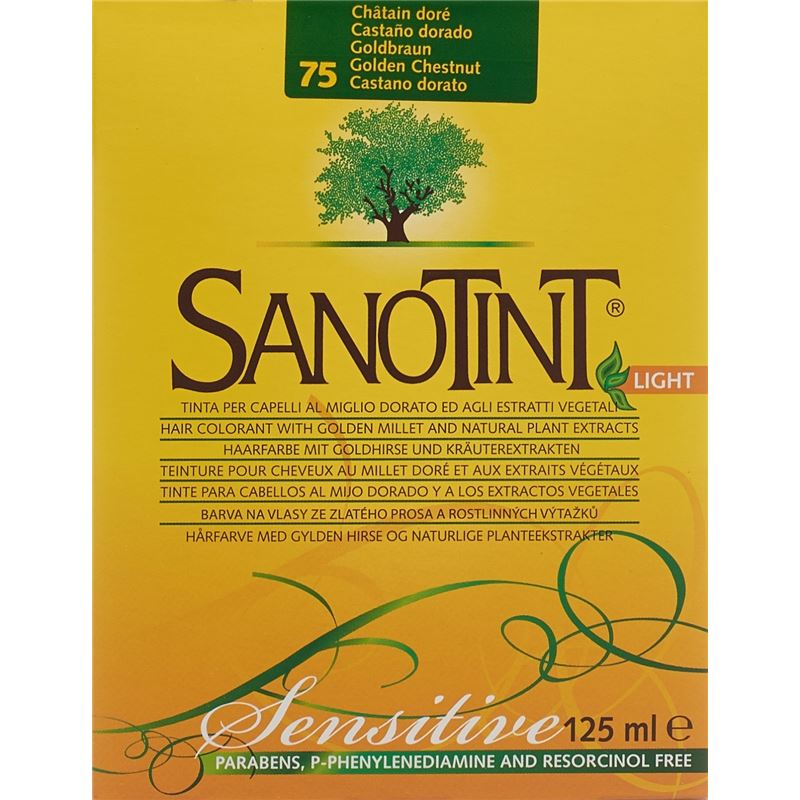 SANOTINT Sensitive Haarfarbe 75 goldbraun