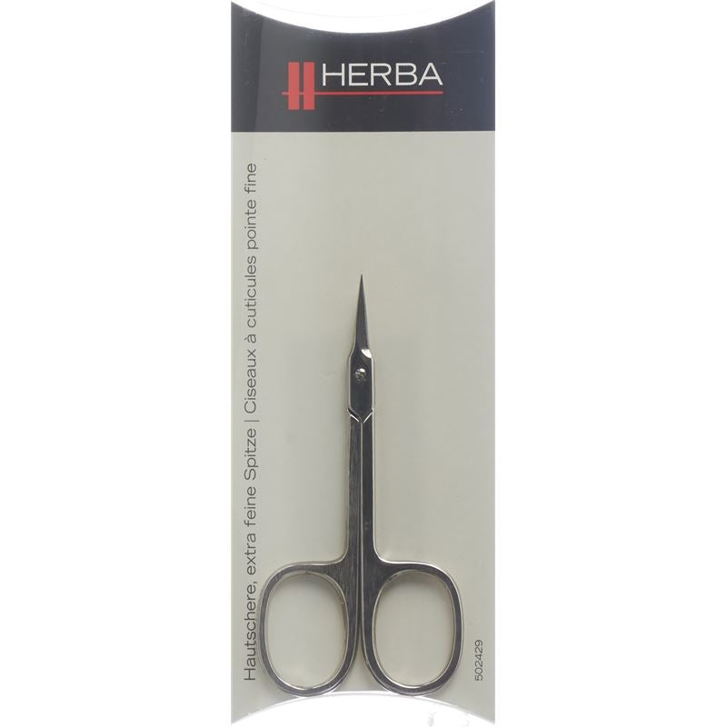 HERBA Hautschere ext feine Spitze vernick
