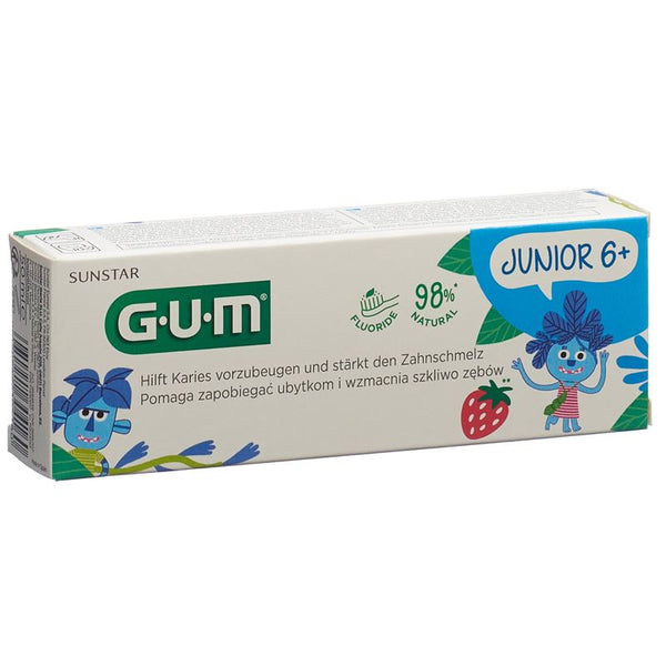 GUM Junior Zahngel 6+J Erdbeere 50 ml