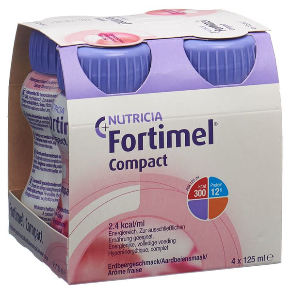 FORTIMEL Compact Erdbeer 4 Fl 125 ml