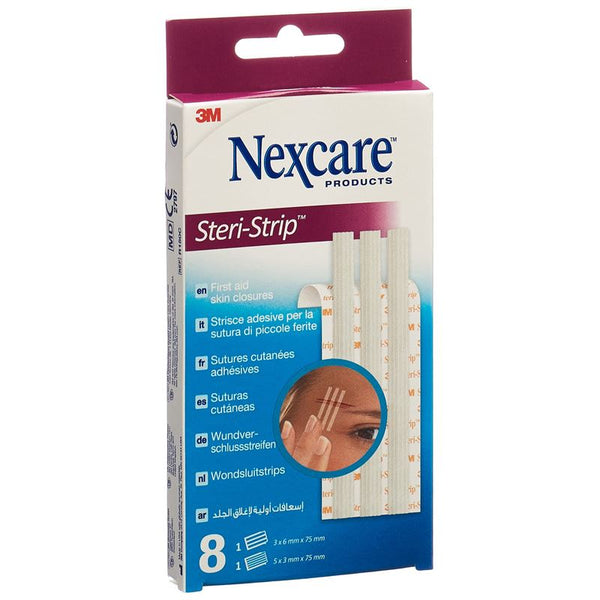 3M NEXCARE Steri Strip weiss 2 Grössen gem 8 Stk