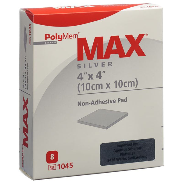 POLYMEM MAX Silver 10x10cm 8 Stk