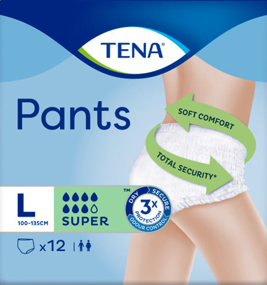 TENA Pants Super L 100-135cm 12 Stk