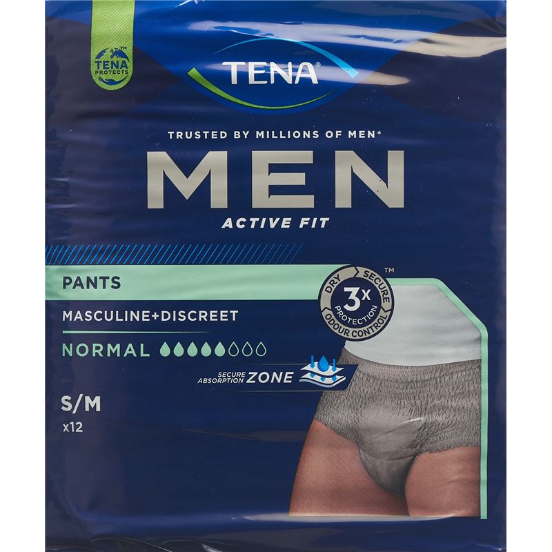 TENA Men Active Fit Pants Normal S/M 12 Stk