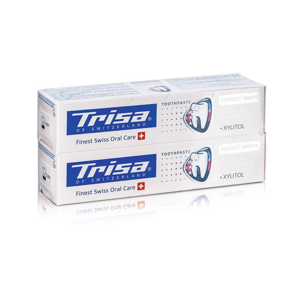 TRISA Zahnpasta Pure White Swi Her DUO 2 x 75 ml
