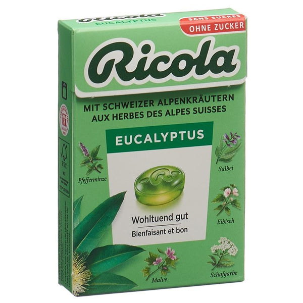 RICOLA Eucalyptus Bonbons oZ m Stevia Box 50 g