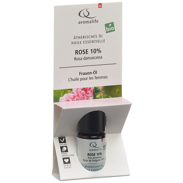 AROMALIFE TOP Rose 10% Äth/Öl BIO Fl 5 ml