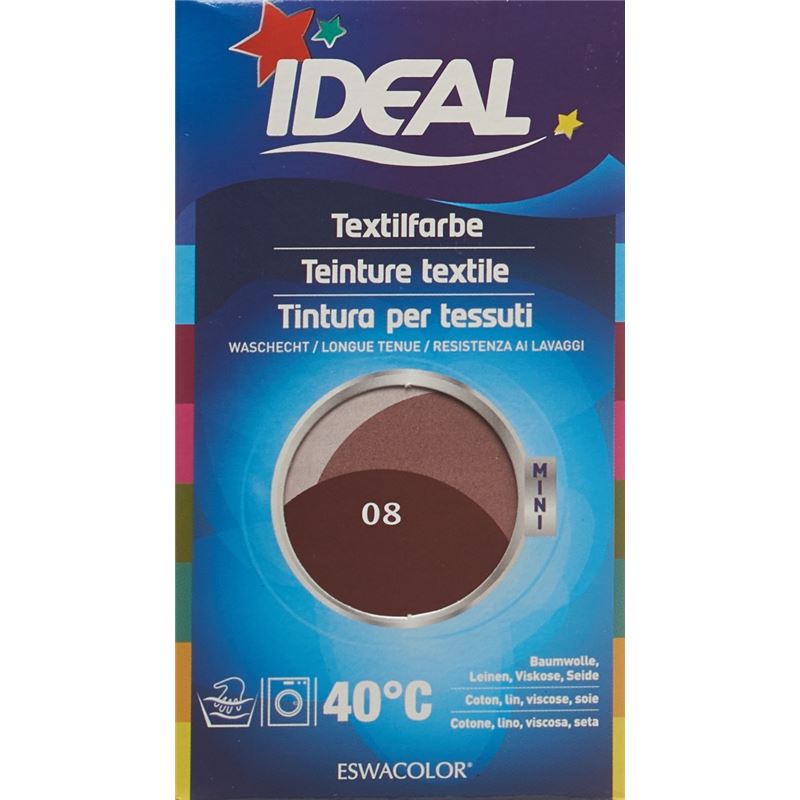 IDEAL MINI Baumwolle Color No08 rotbraun