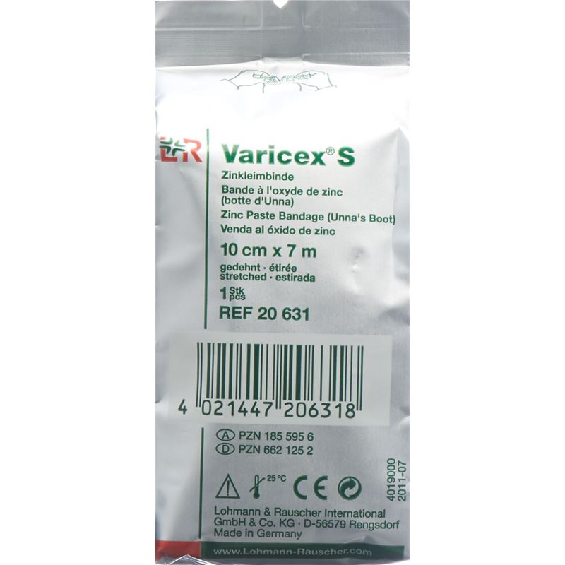VARICEX S Zinkleimbinde 10cmx7m