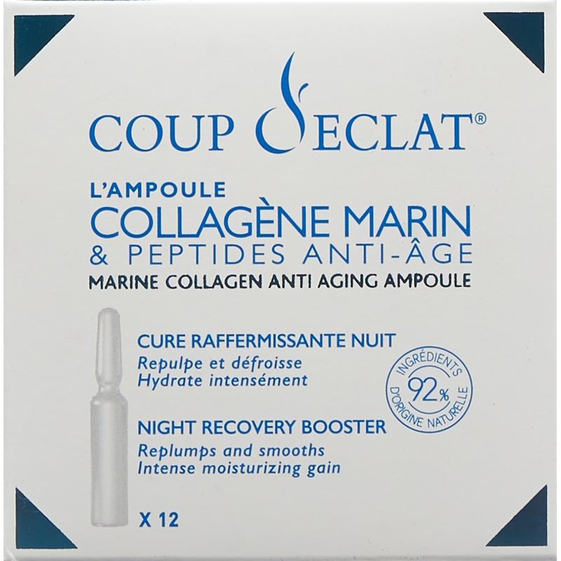 COUP D ECLAT Die Ampulle Meereskollagen 12 x 1 ml
