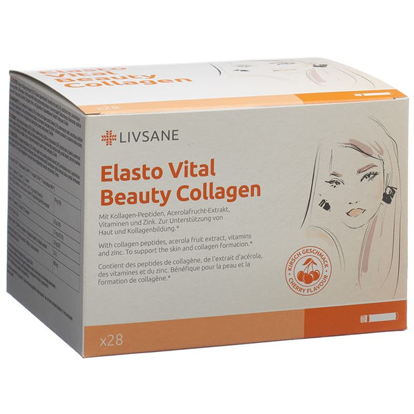 LIVSANE Elasto Vital Beauty Collagen Amp 28 Stk