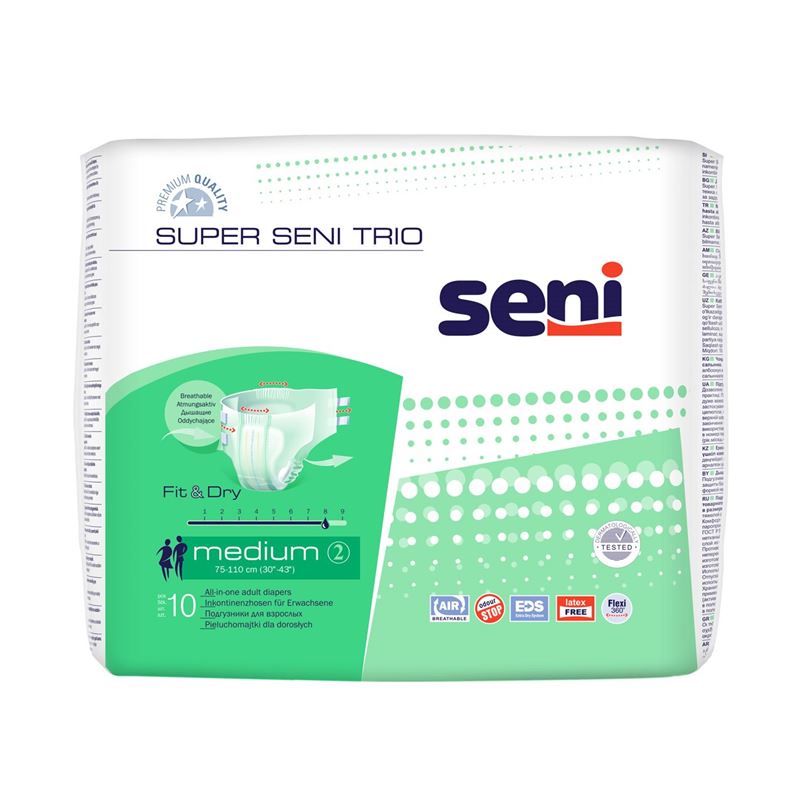 SUPER SENI Trio Windelhosen M 10 Stk