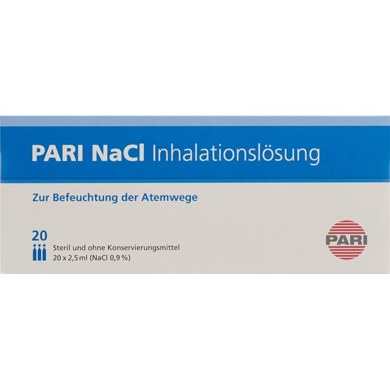 PARI NaCl 0.9 % Inhalationslösung 20 Amp 2.5 ml