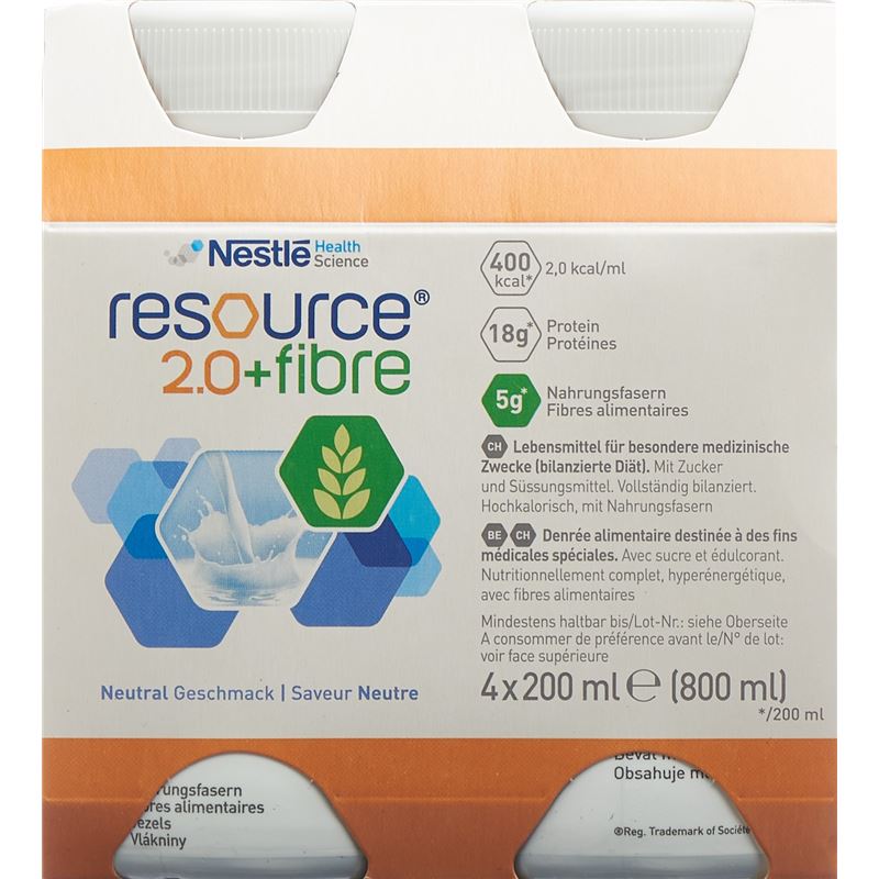 RESOURCE 2.0 Fibre Neutral 4 x 200 ml