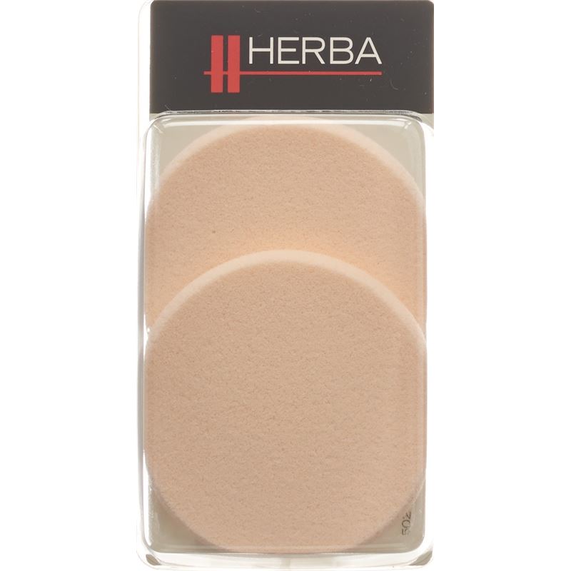 HERBA Make-up Schwämmchen rund beige 2 Stk