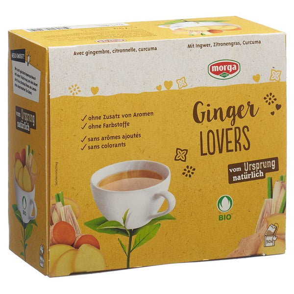 MORGA Ginger Lovers Tee m/H Bio Knospe 50 Stk