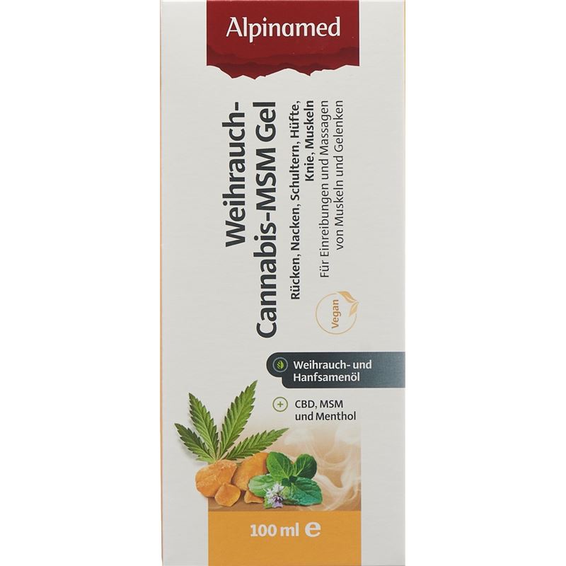 ALPINAMED Weihrauch Cannabis MSM Gel Disp 100 ml