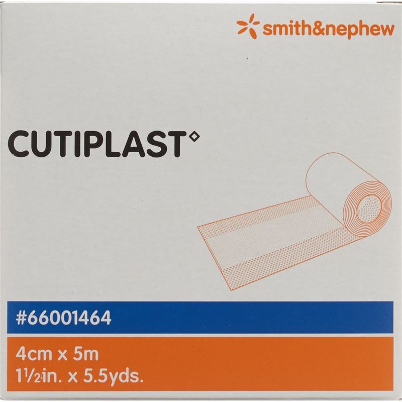CUTIPLAST METERWARE Vliesstoffverband 4cmx5m weiss
