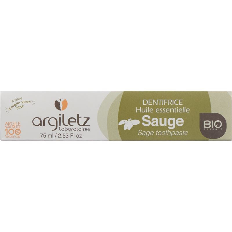 ARGILETZ Zahnpasta Salbei Bio 75 ml