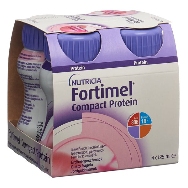 FORTIMEL Compact Protein Erdbeere 4 Fl 125 ml