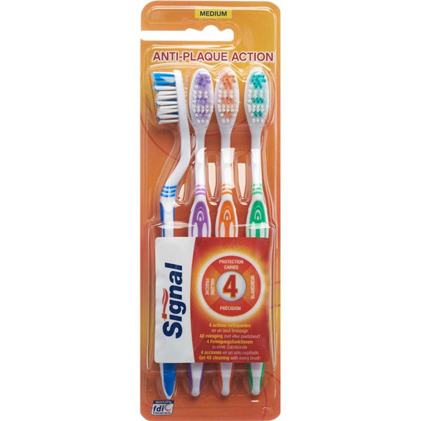 SIGNAL Zahnbürste medium 4 Family 4 Stk