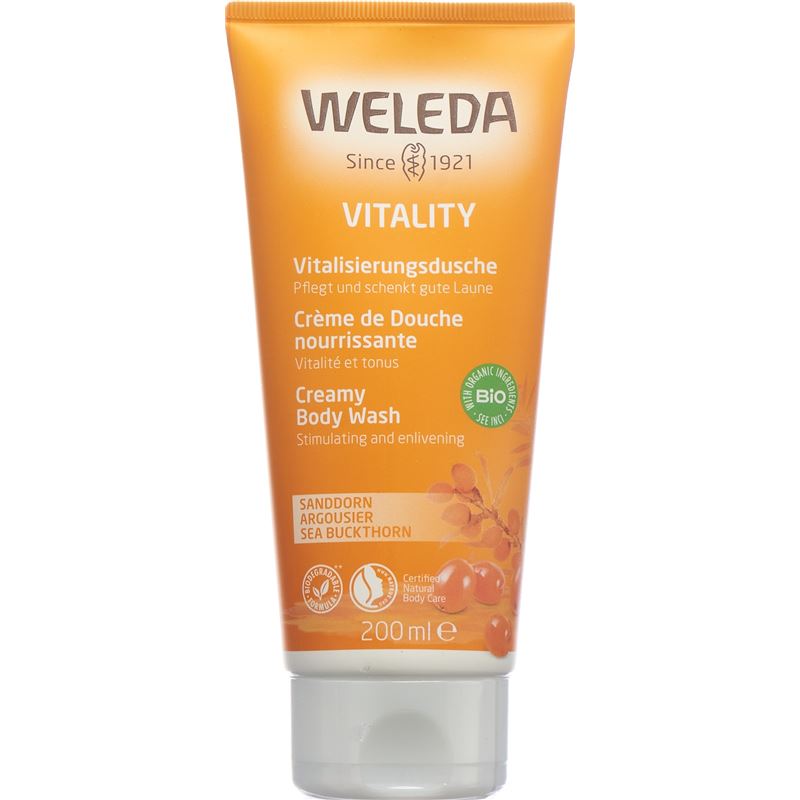 WELEDA Shower Cream Vitality Sanddorn 200 ml