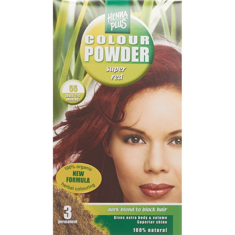 HENNA PLUS Colour Powder 55 super rot 100 g