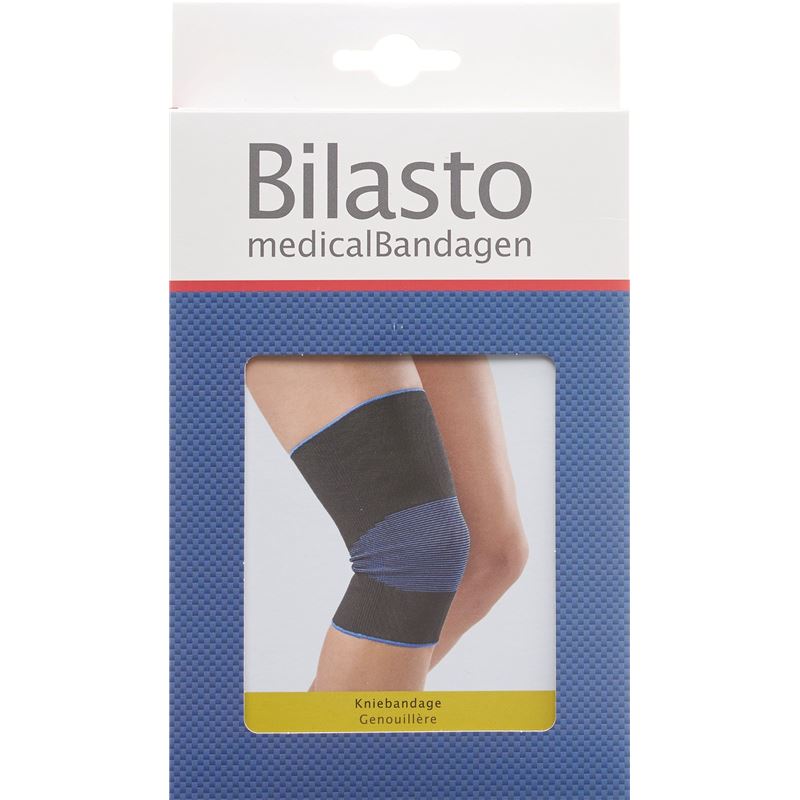 BILASTO Kniebandage L schwarz/blau