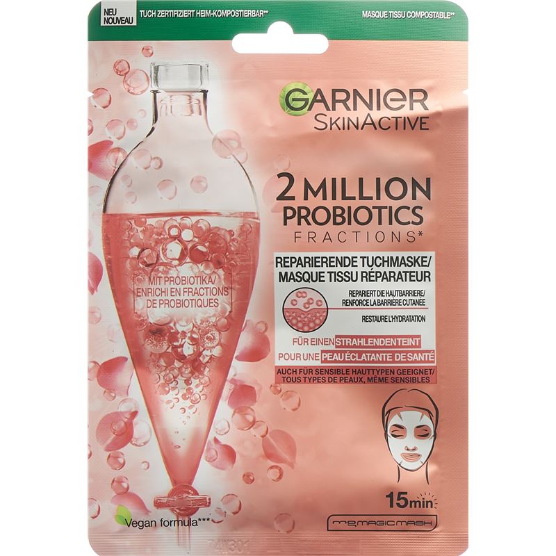 GARNIER 2 Mill Probiotics rep Tuchmaske 22 g