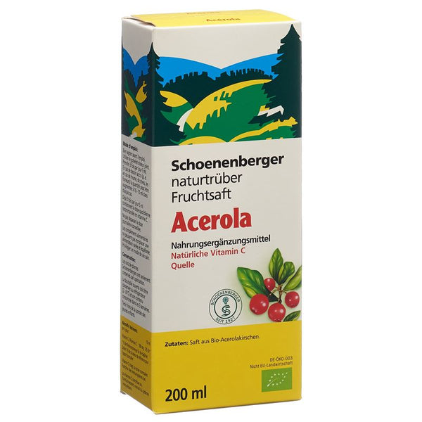 SCHOENENBERGER Acerola natur Fruchtsaft Bio 200 ml