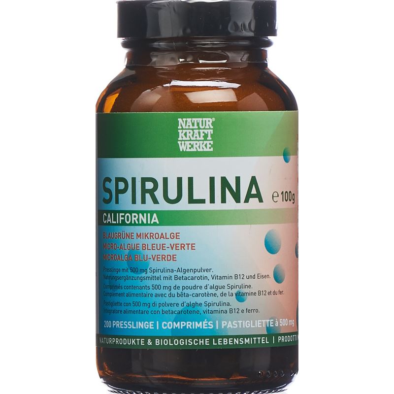 NATURKRAFTWERKE Spirulina Californ Pressl 200 Stk