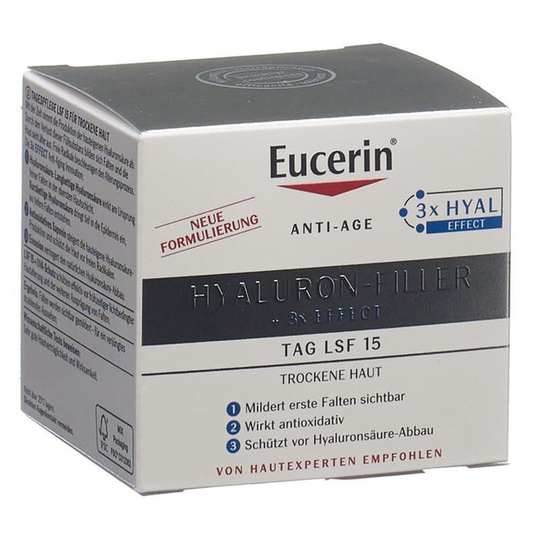 EUCERIN Hyaluron-Fill Tag trock Haut LSF15 50 ml