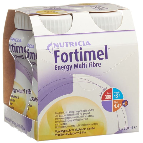 FORTIMEL Energy Multi Fibre Vanille 4 Fl 200 ml