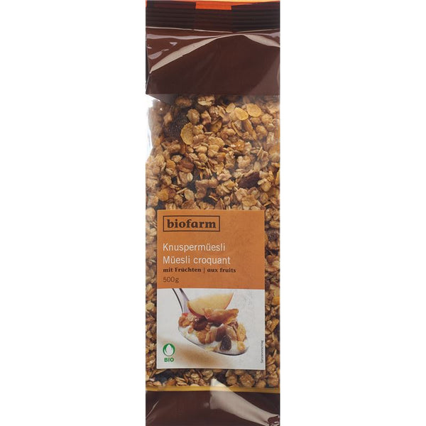 BIOFARM Früchte Knusper Müesli Knospe Btl 500 g