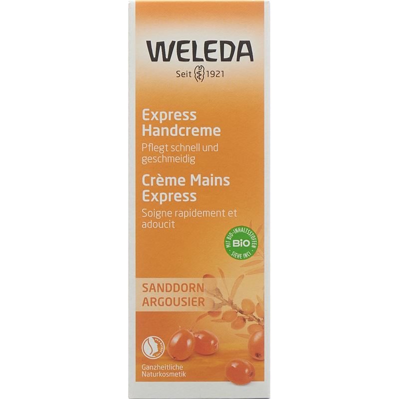 WELEDA Handcreme express Sanddorn Tb 50 ml