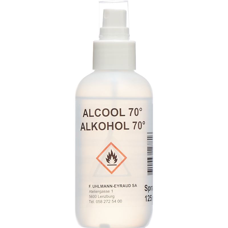UHLMANN EYRAUD Alkohol 70 % Spr 125 ml