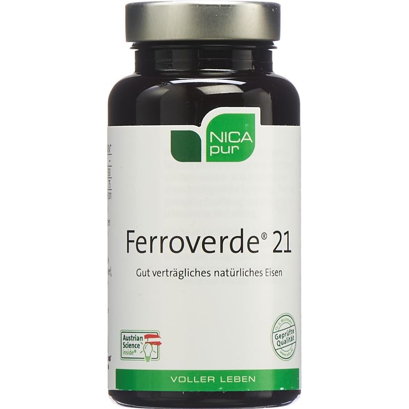 FERROVERDE Kaps 21 mg pflanzliches Eisen Ds 60 Stk